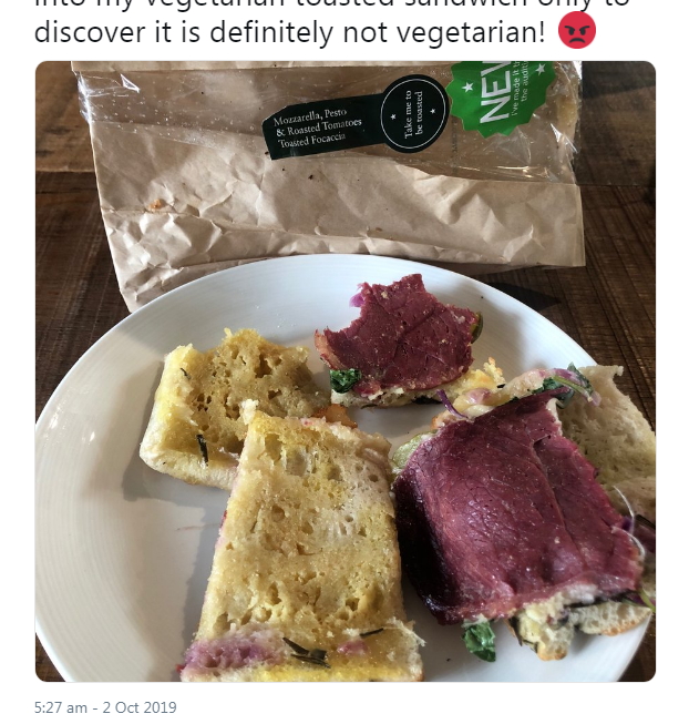 2019-10-02 Meat Toastie NOT Veggie